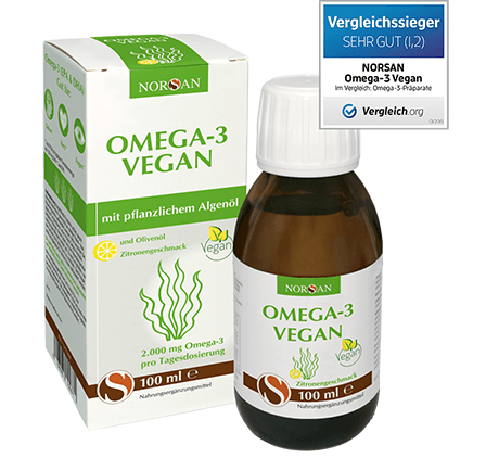 Omega-3-Fettsäuren Algenöl, vegan